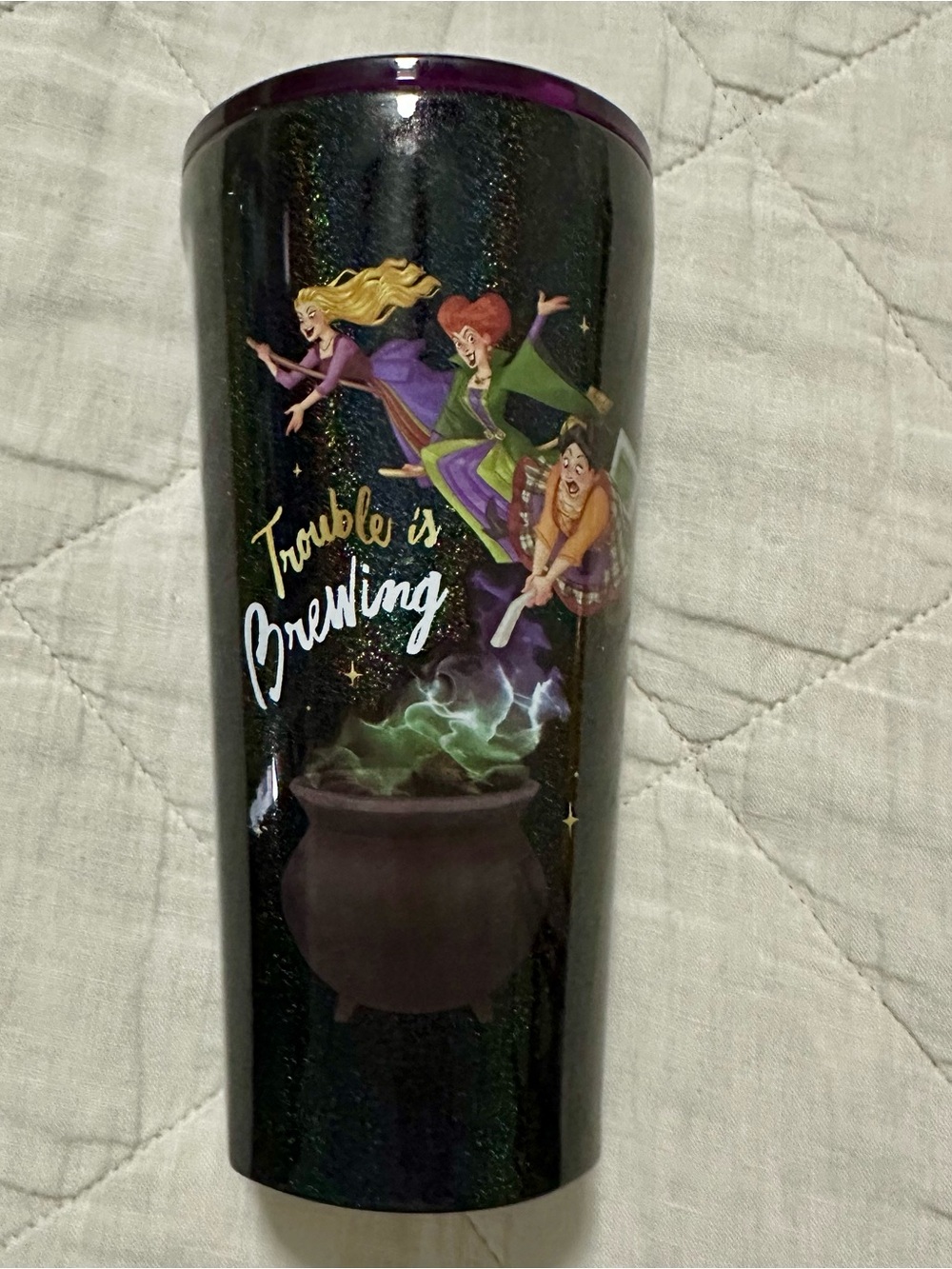 Corkcicle Hocus Pocus 'Trouble is Brewing' Glitter Tumbler